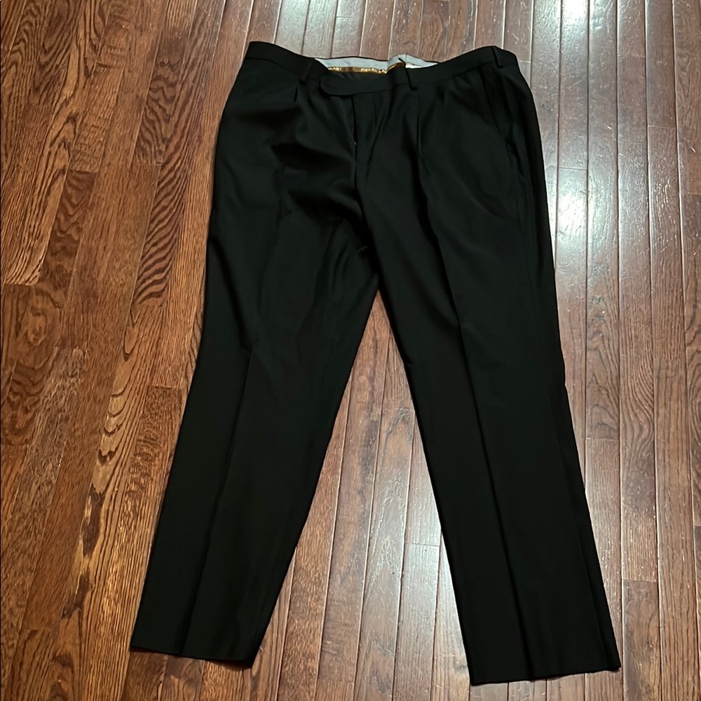 Classic Black Dress Pants with Tailored Crease